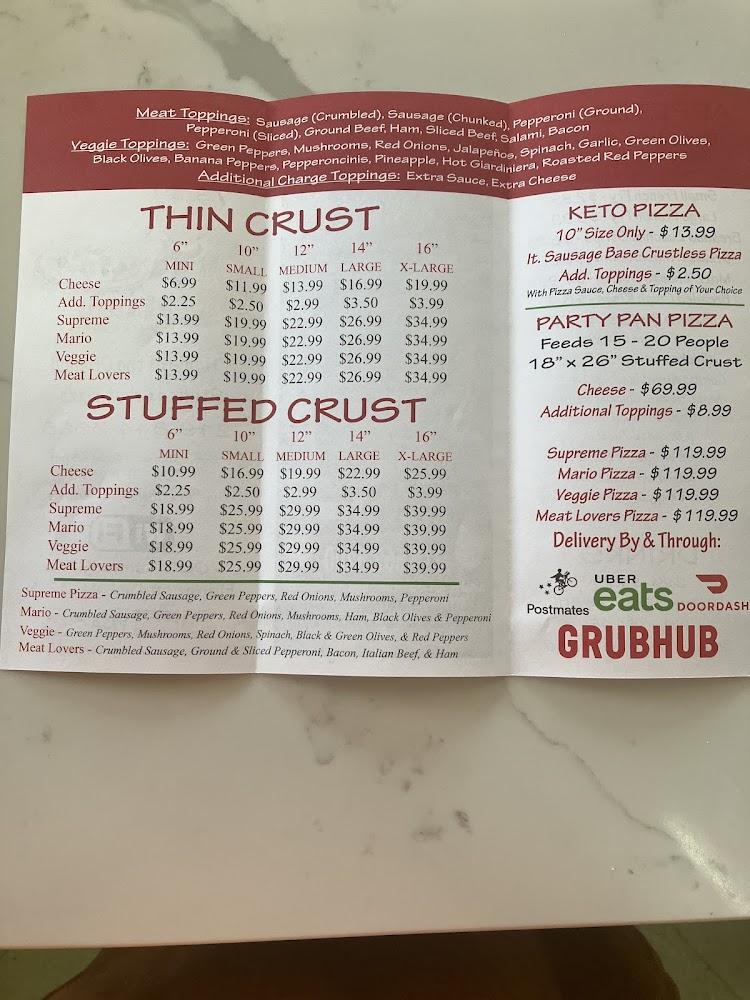 Key Pizza Menu image 1